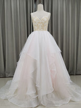 Unique Sweetheart Neck Tulle Long Prom Dresses, Tulle Graduation With Beading Sequin
